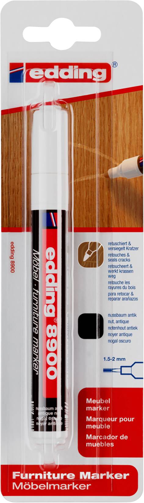 Edding 8900 4-8900-1-4618 Möbelmarker Nussbaum 1.5 mm, 2 mm
