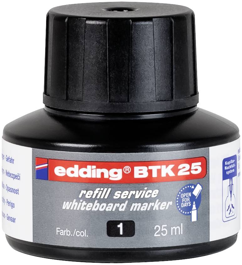 Edding Nachfülltinte Marker BTK25 Schwarz 25 St. 4-BTK25001