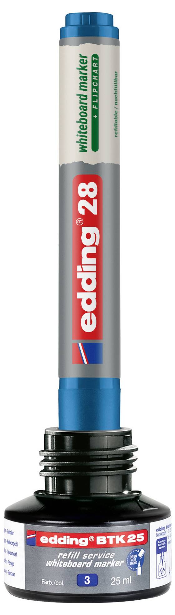 Edding Nachfülltinte Marker BTK25 Schwarz 25 St. 4-BTK25001