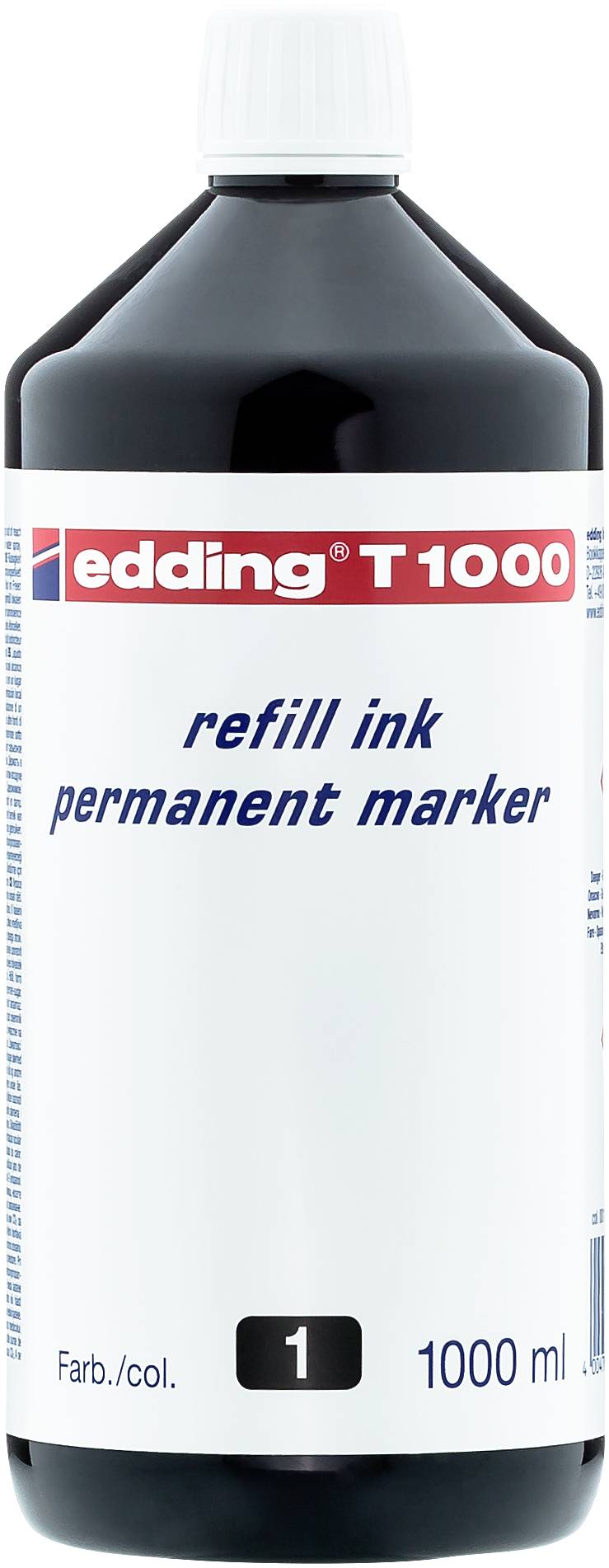 Edding Nachfülltinte Marker T1000 Schwarz 1l wasserfest: Ja 4-T1000001