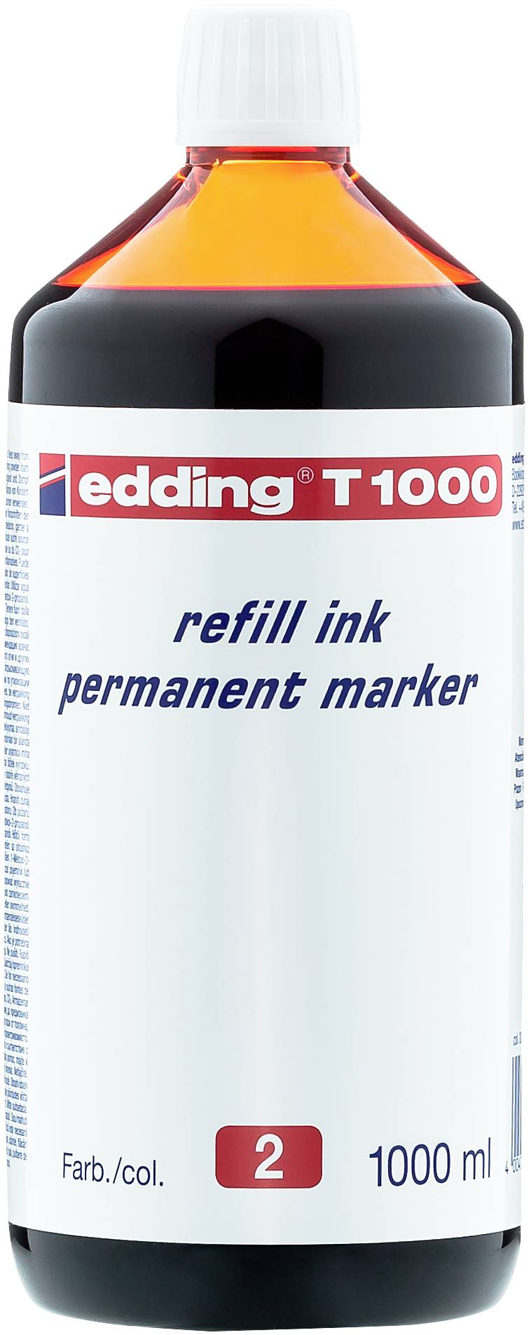 Edding Nachfülltinte Marker T1000 Rot 1l wasserfest: Ja 4-T1000002
