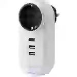 Sygonix TY1721 USB Ladegerät 18W 3x USB-A, Schutzkontakt-Steckdose Quick Charge 3.0 Weiß Innenbereich Sygonix TY1721 USB Ladegerät 18W 3x USB-A, Schutzkontakt-Steckdose Quick Charge 3.0 Weiß Innenbereich
