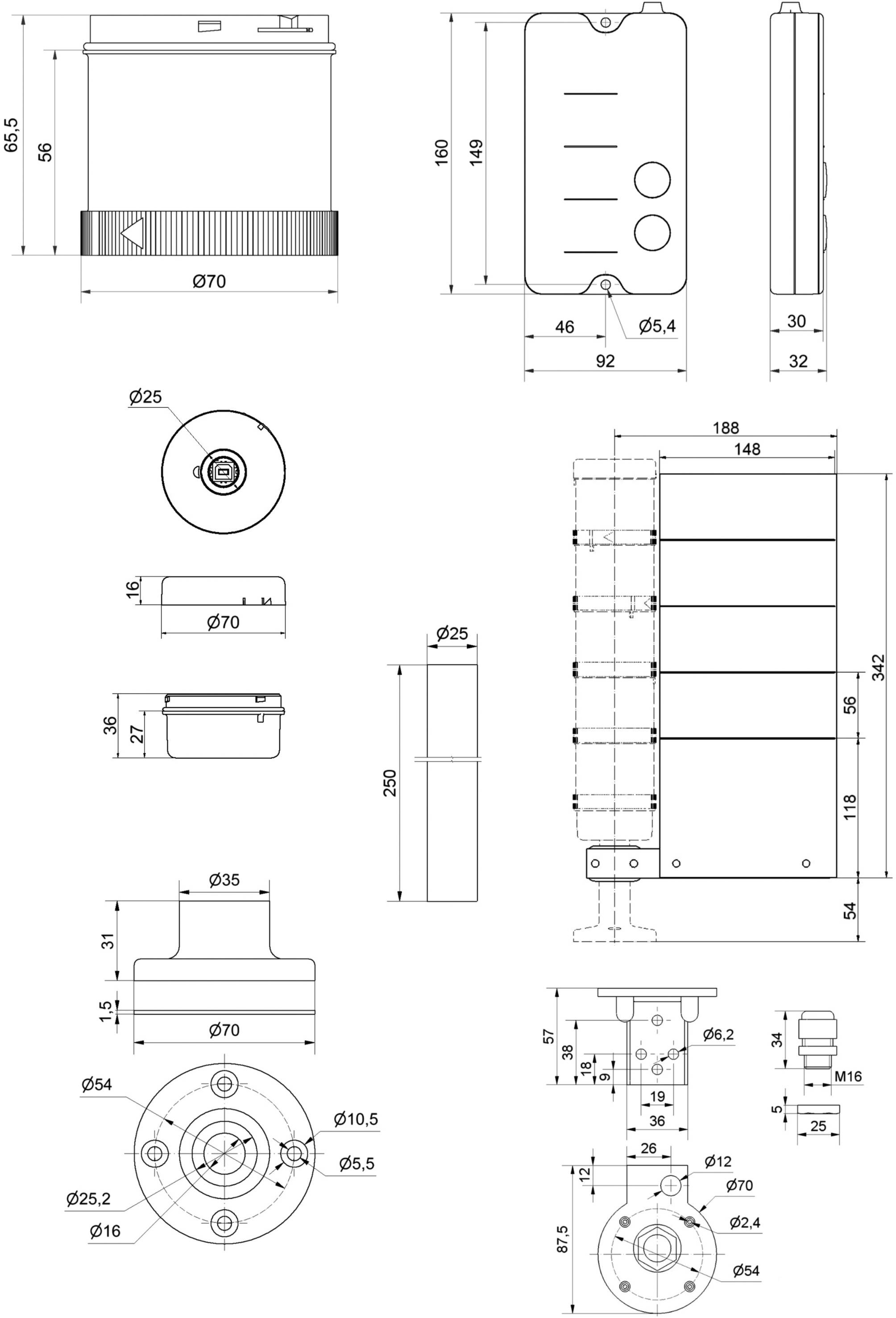 Werma Signaltechnik Zutrittskontrolle SignalSET Funk 64919102 Zugangskontrolle, fernbedienbar Grün, Rot 1 Set