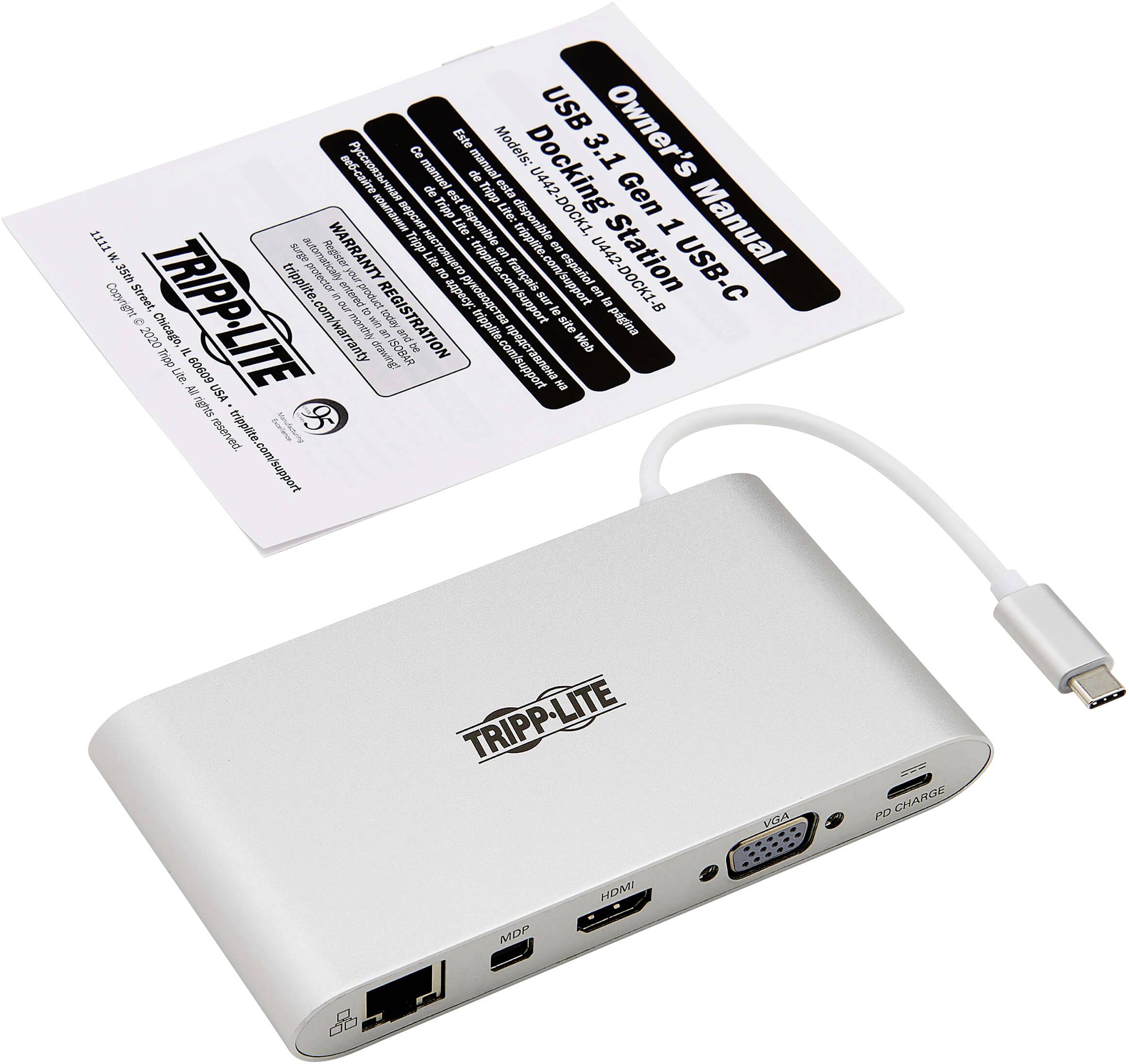 Tripp Lite U442-DOCK1 Notebook Dockingstation Passend für Marke (Notebook Dockingstations): Univers