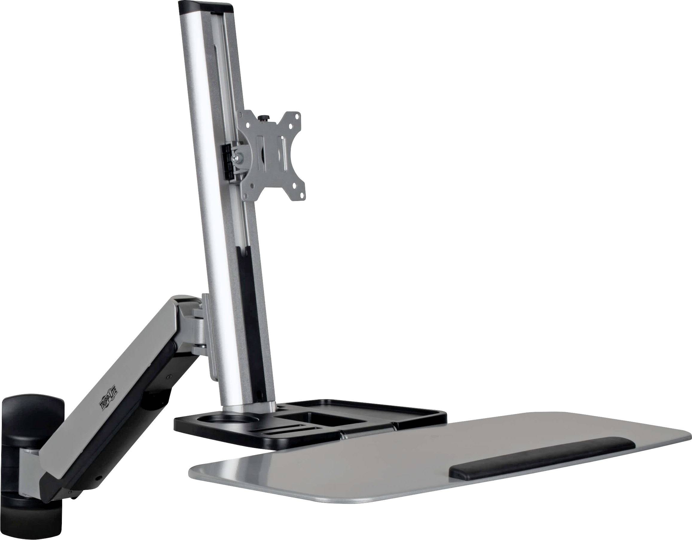 Tripp Lite Monitor-Wandhalterung 1 Display(s) 33,0 cm (13") - 81,3 cm (32") Schwarz Drehbar, Tastaturablage, Neigbar, Schwenkbar, Ausziehbar