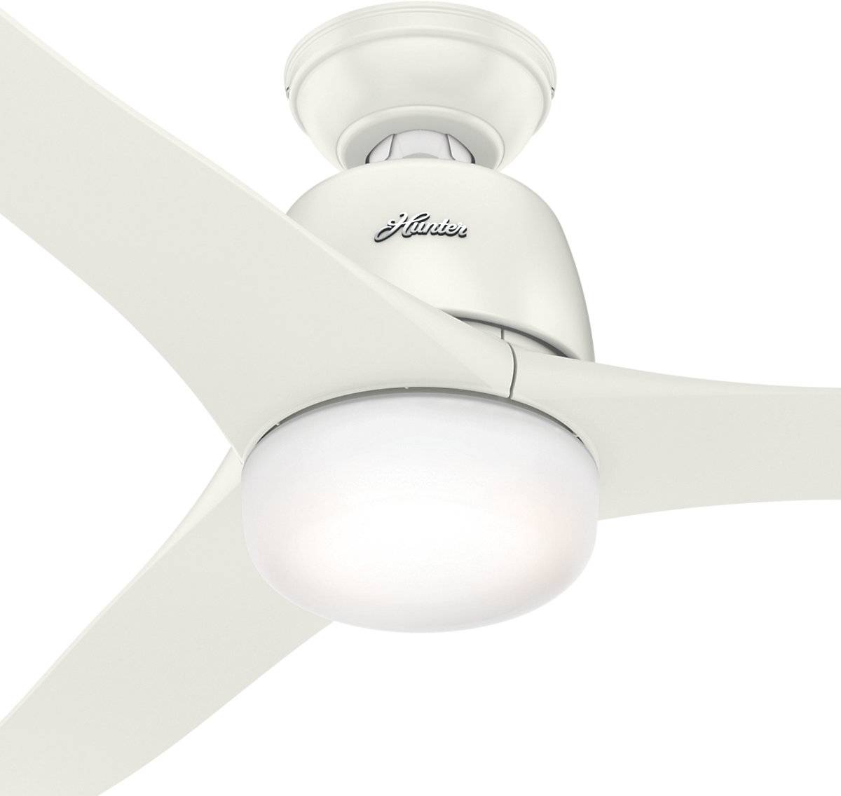 Hunter Deckenventilator (Ø) 137cm Flügelfarbe: Weiß Gehäusefarbe (Details): Weiß