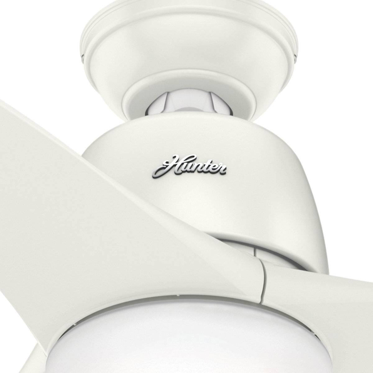 Hunter Deckenventilator (Ø) 137cm Flügelfarbe: Weiß Gehäusefarbe (Details): Weiß