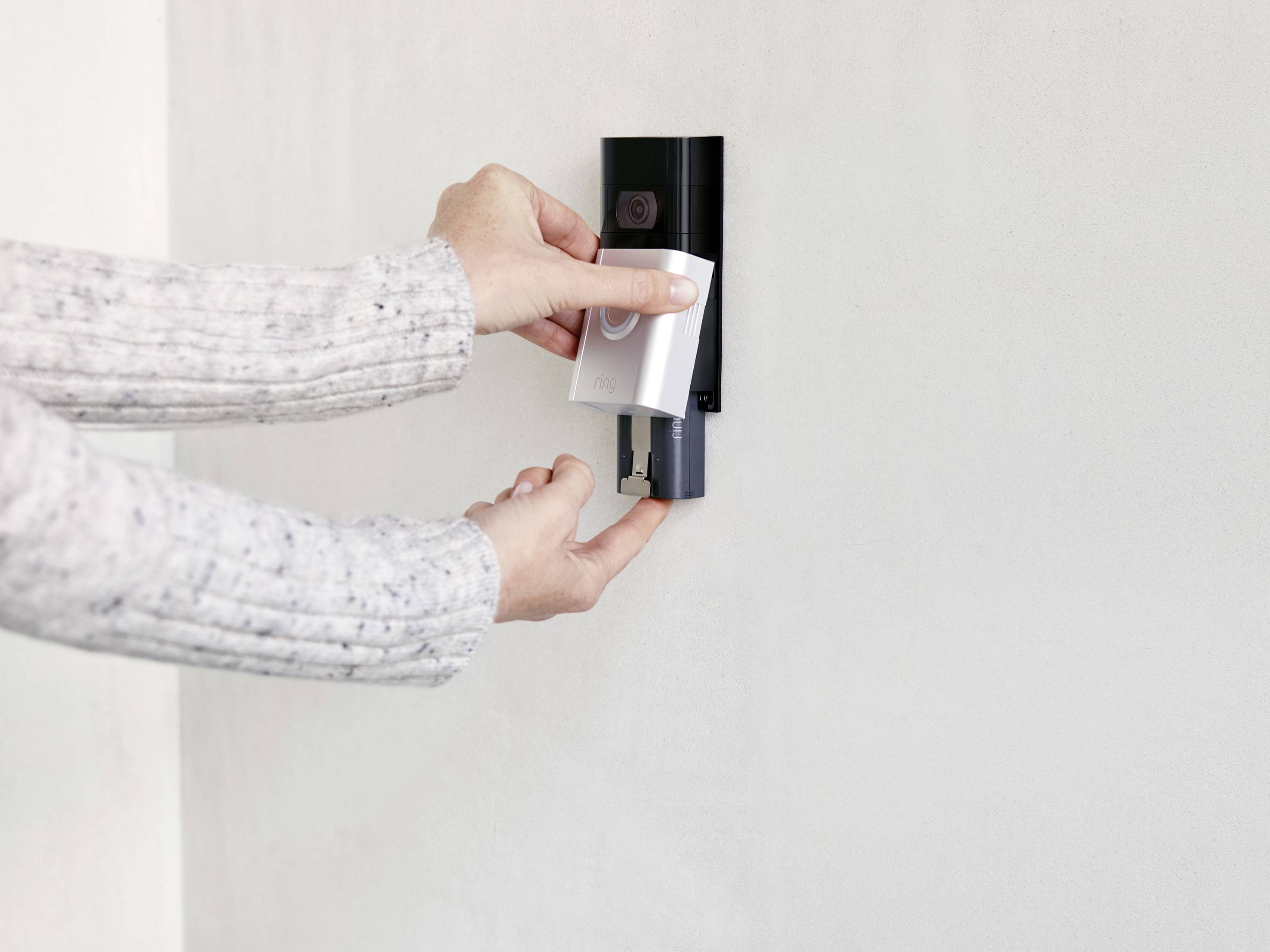 Ring 8VRSLZ-0EU0 IP-Video-Türsprechanlage Video Doorbell 3 WLAN Türsprechanlagen-Modul Silber