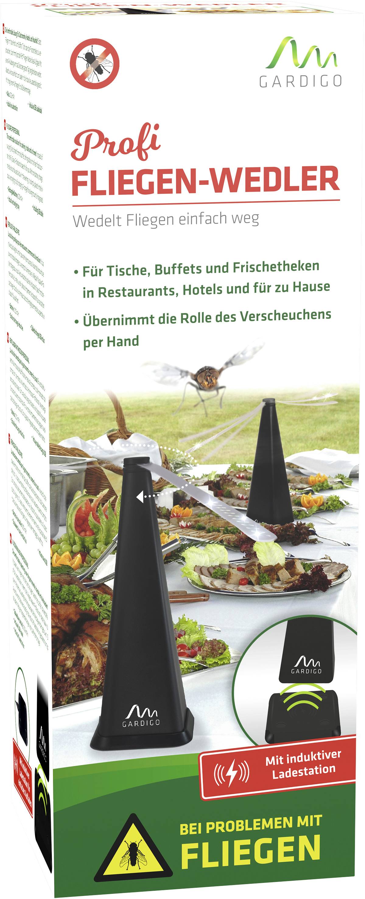 Gardigo Fly Scare profi inductive 25165 Insektenvertreiber Abschreckung (B x H x T) 95 x 265 x 95mm Schwarz 1St.
