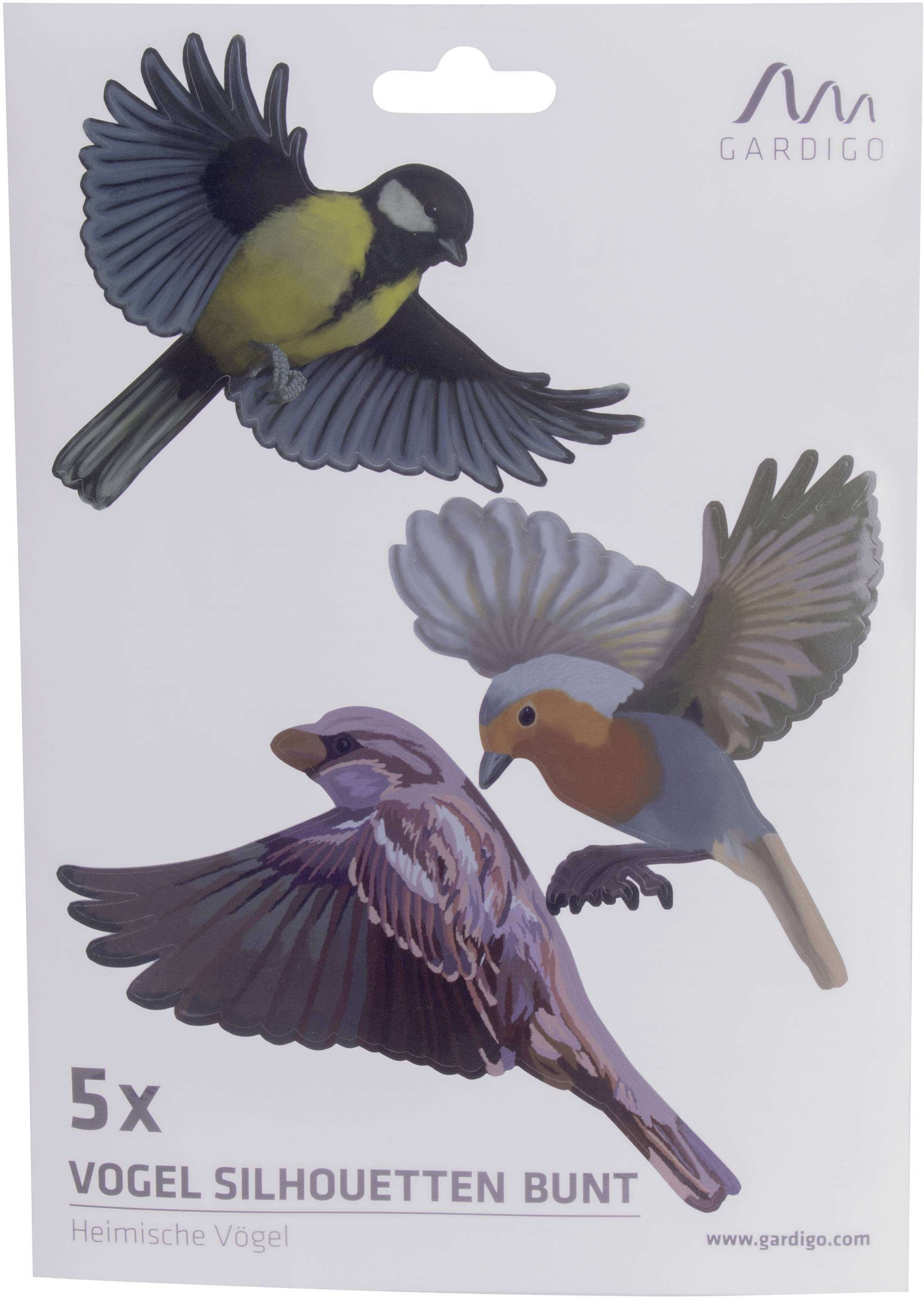 Gardigo Stickers Native Birds Fensteraufkleber Vogelbild Funktionsart Abschreckung 1St.