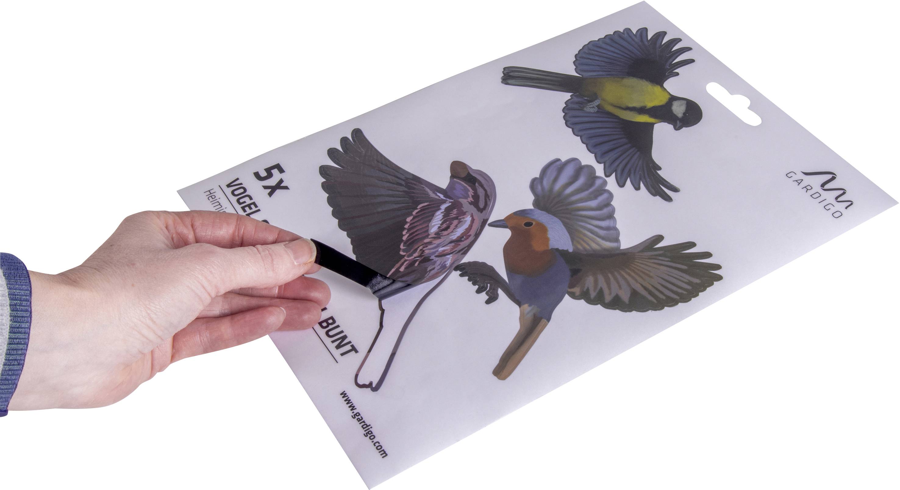 Gardigo Stickers Native Birds Fensteraufkleber Vogelbild Funktionsart Abschreckung 1St.