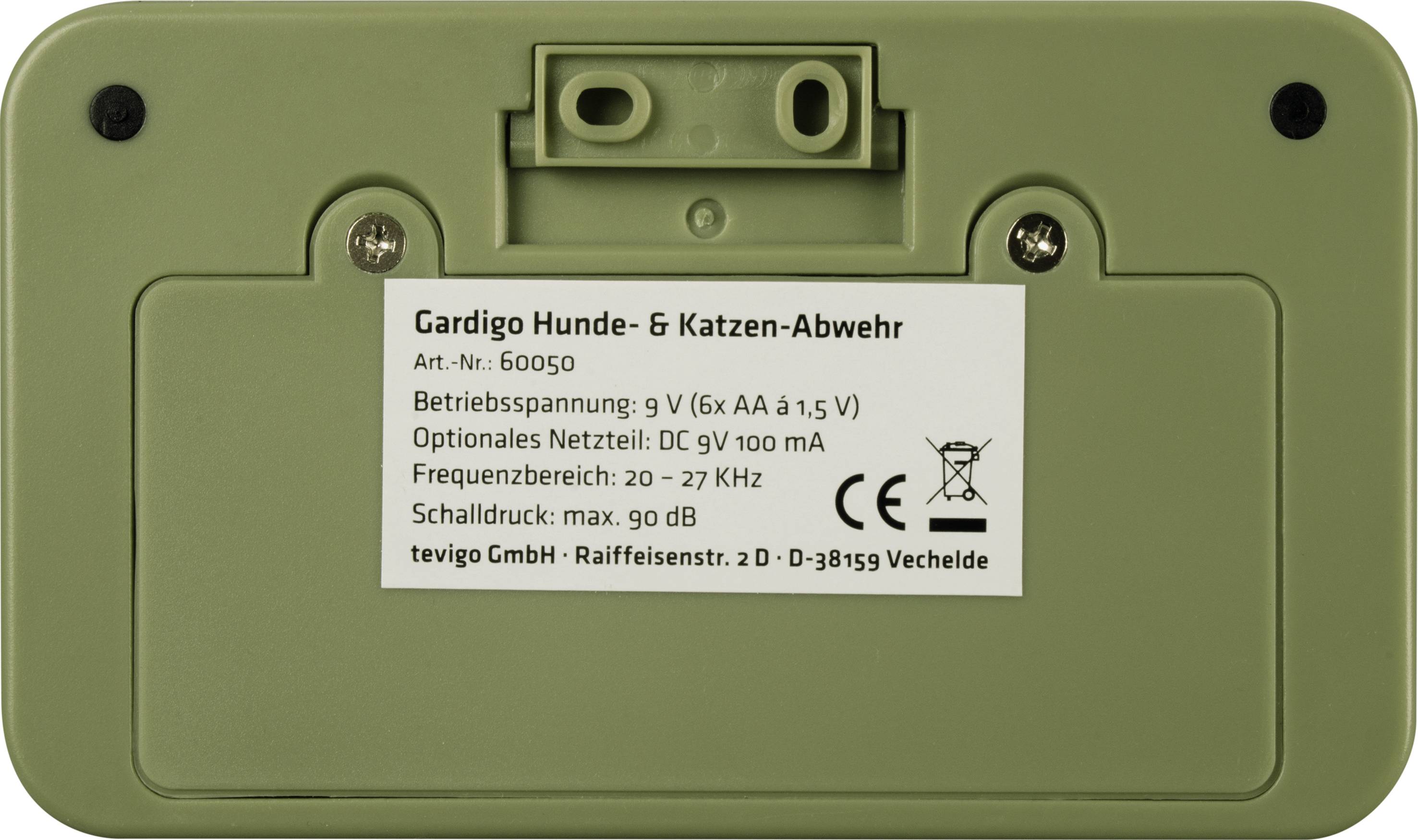 Gardigo Dog and Cat Tiervertreiber Funktionsart Ultraschall Wirkungsbereich 70 m² 1 St.