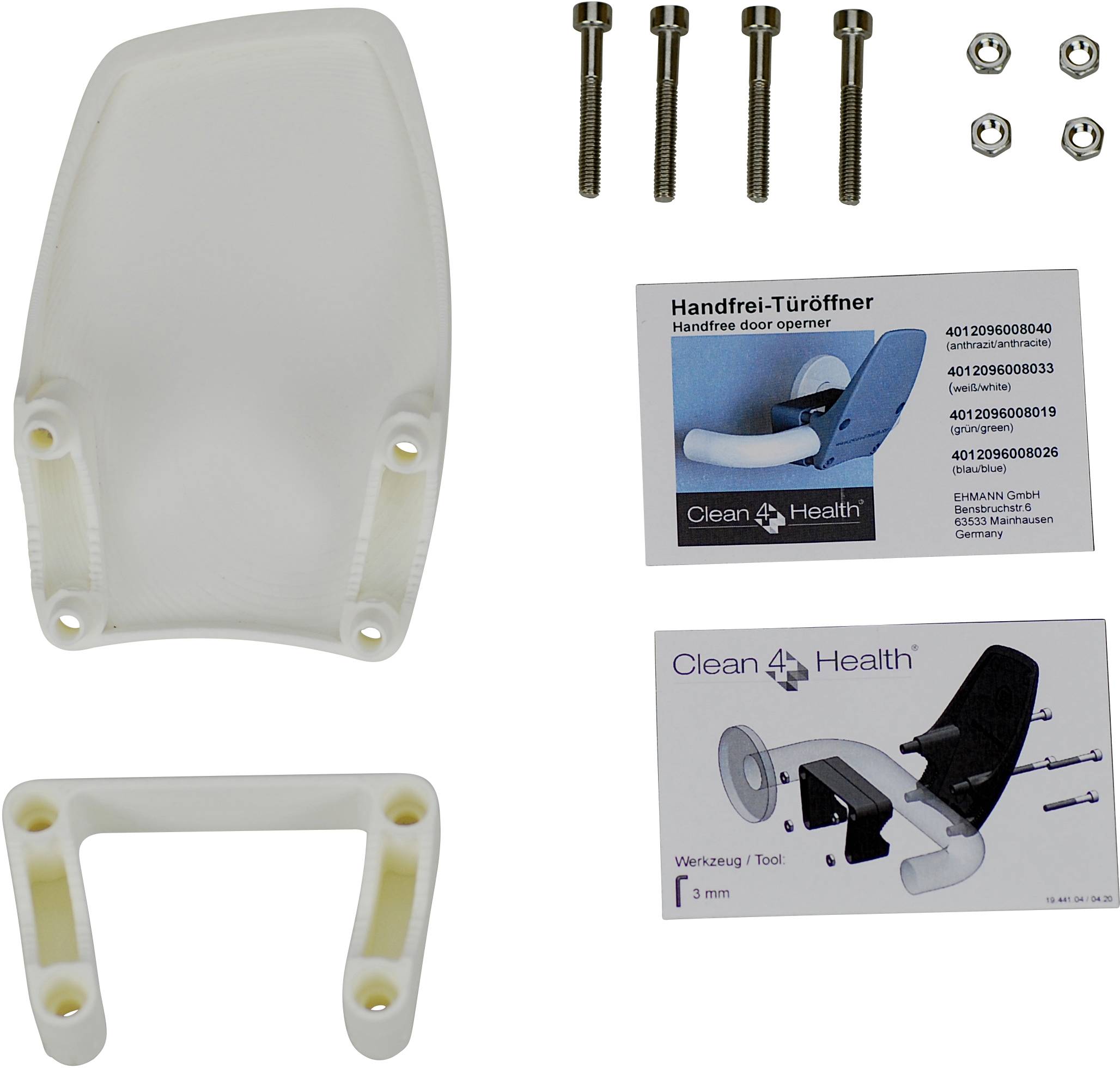 Clean 4 Health 956.0000 Handfrei-Türöffner Polyamid (B x H x T) 71 x 105 x 78mm