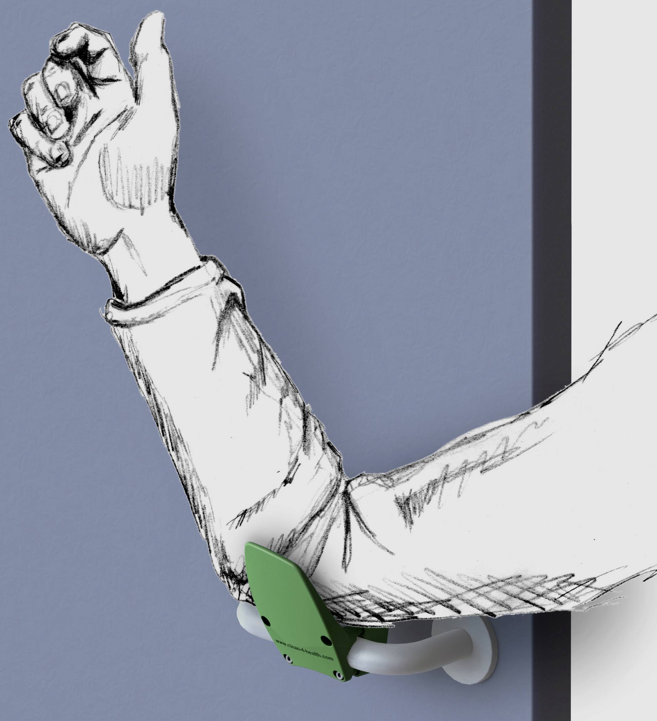 Clean 4 Health 957.0000 Handfrei-Türöffner Polyamid (B x H x T) 71 x 105 x 78mm