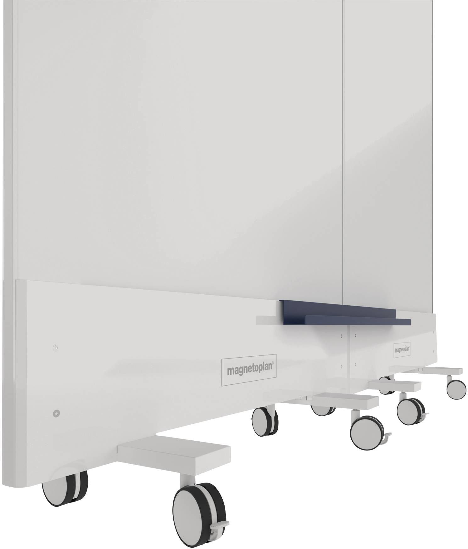 Magnetoplan Whiteboard Infinity Wall, mobil (B x H) 1000mm x 1900mm Weiß emailliert Beide Seiten nutzbar, Inkl. Rollensatz