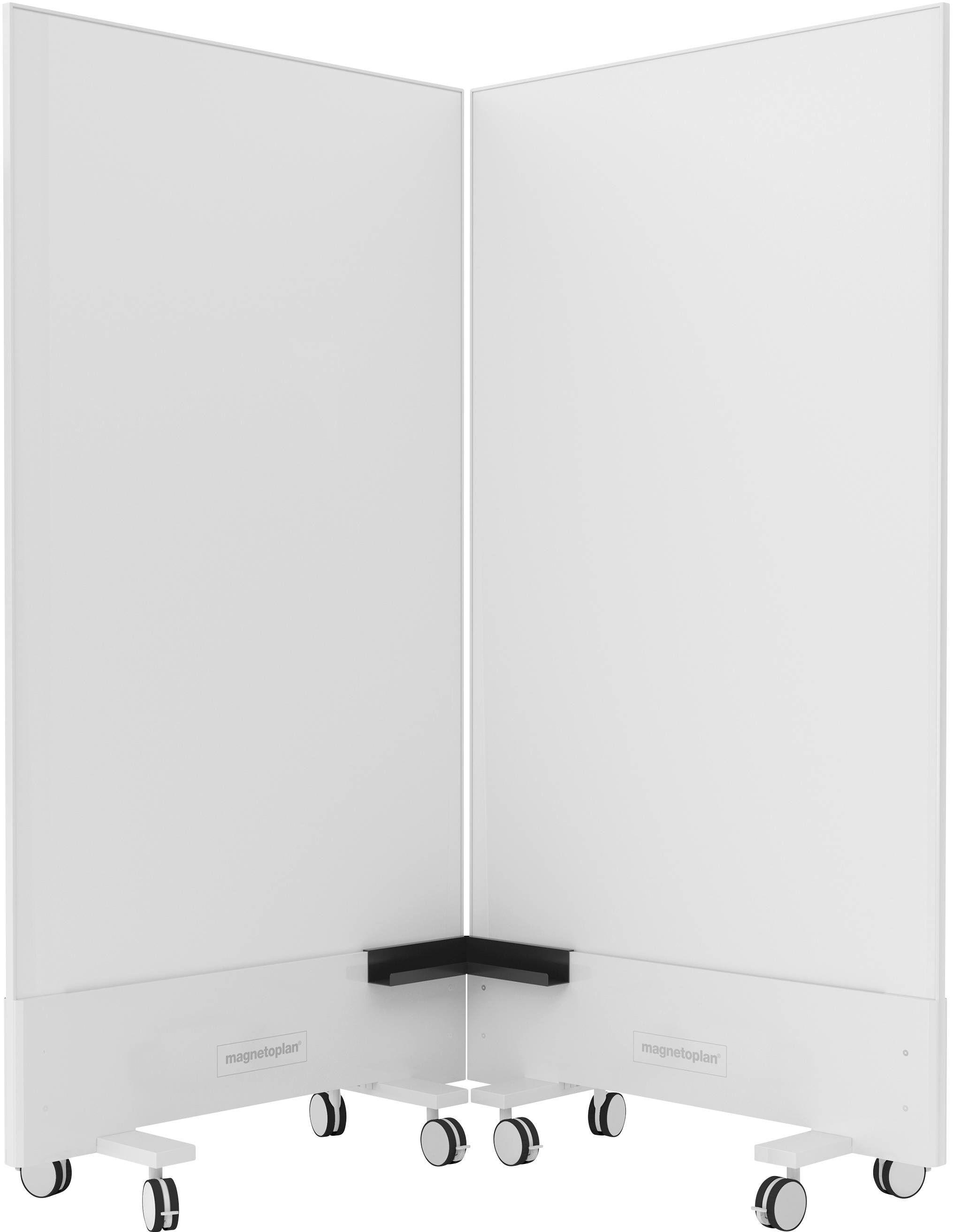 Magnetoplan Whiteboard Infinity Wall, mobil (B x H) 1000mm x 1900mm Weiß emailliert Beide Seiten nutzbar, Inkl. Rollensatz