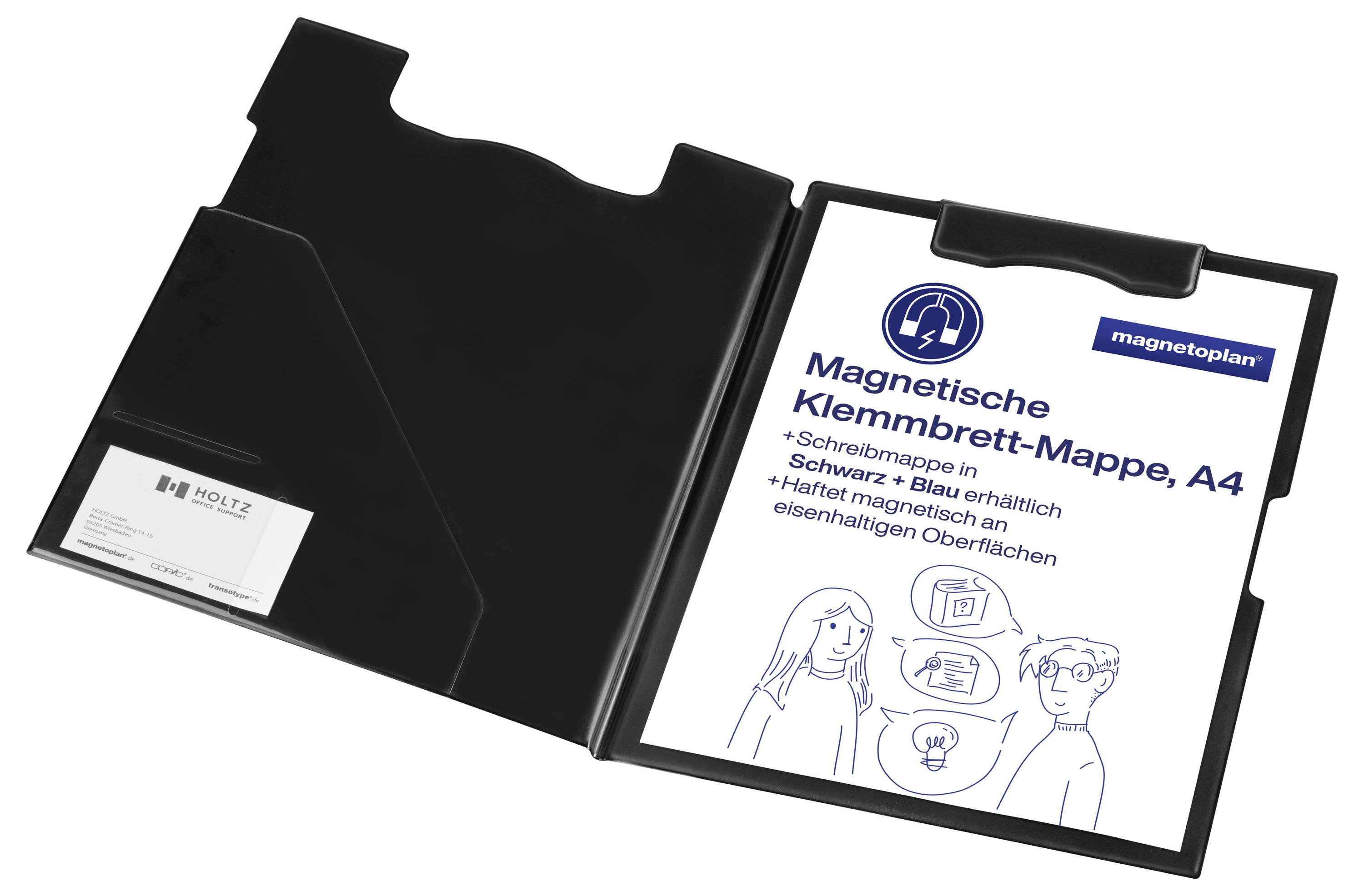 Magnetische Klemmbrett-Mappe 1131612 (B x H) 21 cm x 29.7 cm