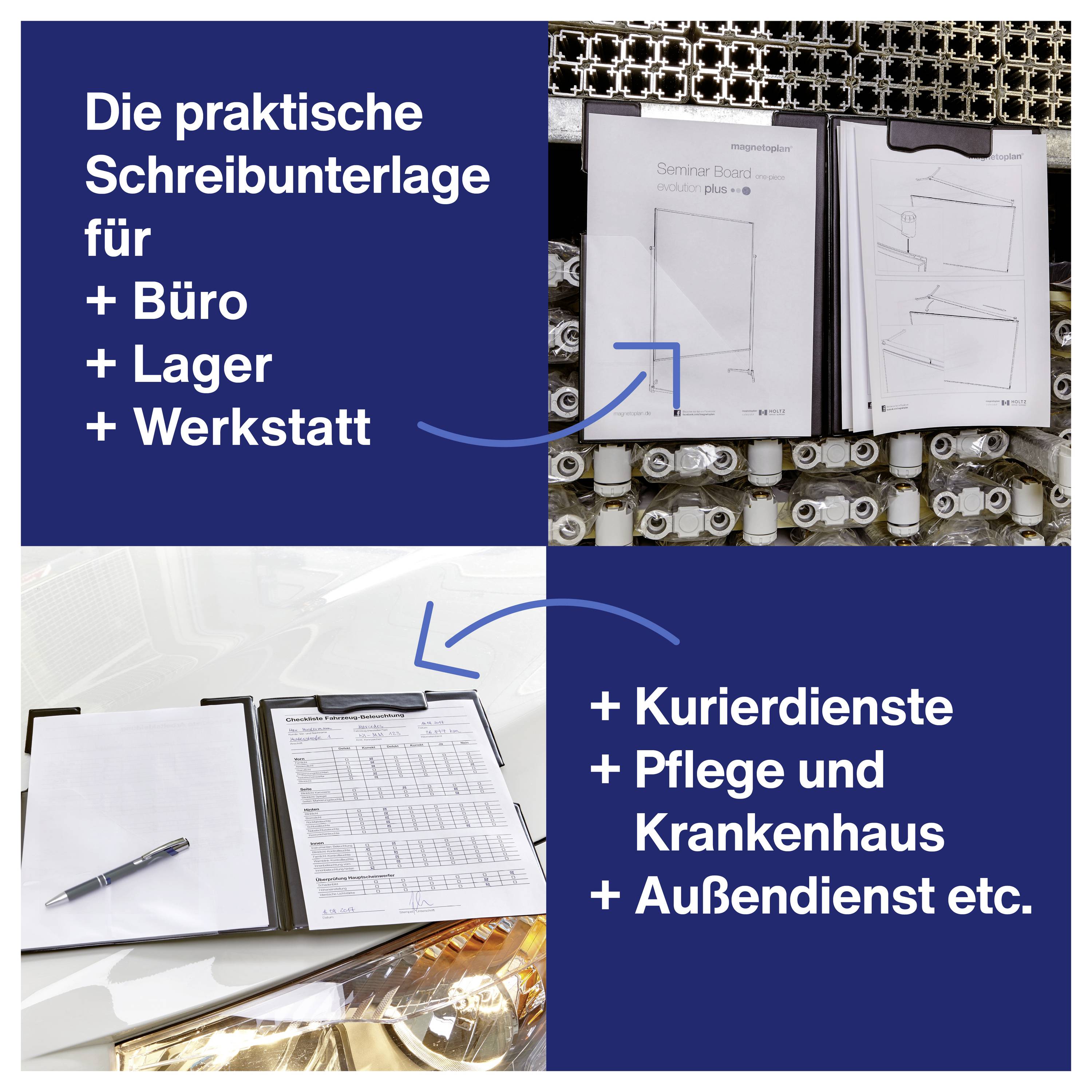 Magnetische Klemmbrett-Mappe 1131612 (B x H) 21 cm x 29.7 cm