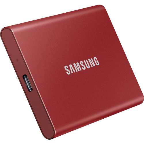 Samsung Portable T7 2 TB Externe SSD USB 3.2 Gen 2 Rot PC/Mac MU-PC2T0R/WW