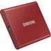 Samsung Portable T7 2 TB Externe SSD USB 3.2 Gen 2 Rot PC/Mac MU-PC2T0R/WW