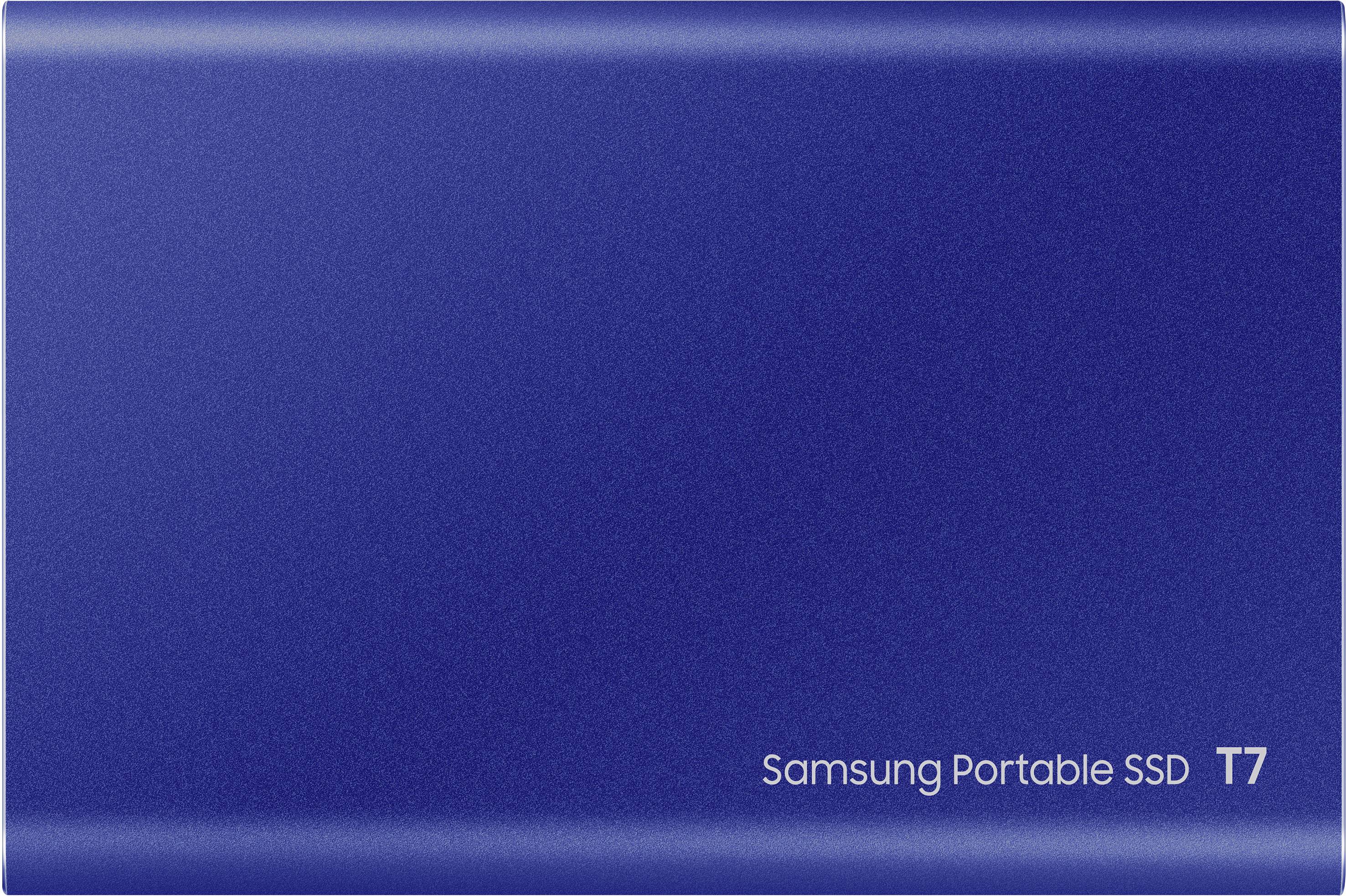 Samsung Portable T7 500 GB Externe SSD USB-A (USB 3.2 Gen 2) Blau PC/Mac MU-PC500H/WW