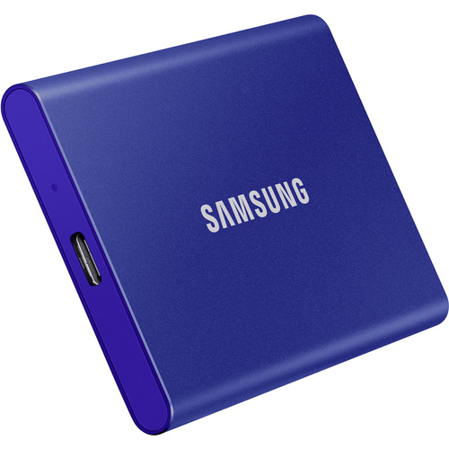 Disque dur externe SSD Samsung Portable T7 MU-PC2T0H/WW 2 TB USB 3.1 (2è gén.) bleu