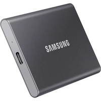 Samsung Portable T7 1 TB Externe SSD USB-A (USB 3.2 Gen 2) Grau PC/Mac MU-PC1T0T/WW Samsung Portable T7 1 TB Externe SSD USB-A (USB 3.2 Gen 2) Grau PC/Mac MU-PC1T0T/WW