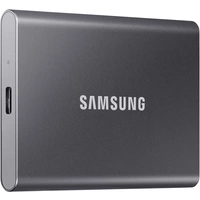 Samsung Portable T7 1 TB Externe SSD USB-A (USB 3.2 Gen 2) Grau PC/Mac MU-PC1T0T/WW Samsung Portable T7 1 TB Externe SSD USB-A (USB 3.2 Gen 2) Grau PC/Mac MU-PC1T0T/WW