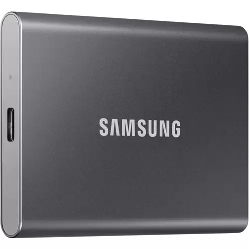 Samsung Portable T7 1 TB Externe SSD USB-A (USB 3.2 Gen 2) Grau PC/Mac MU-PC1T0T/WW Samsung Portable T7 1 TB Externe SSD USB-A (USB 3.2 Gen 2) Grau PC/Mac MU-PC1T0T/WW