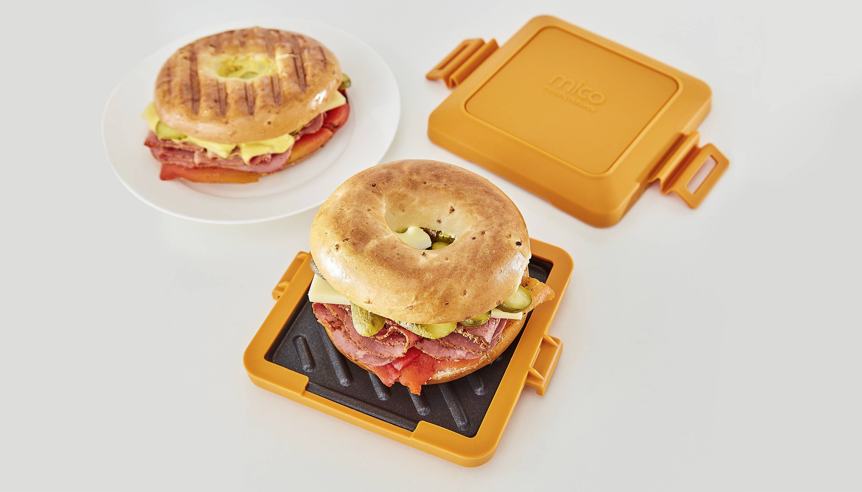 Morphy Richards 511644 Mico Toastie 2 Mikrowellengeschirr Orange, Schwarz