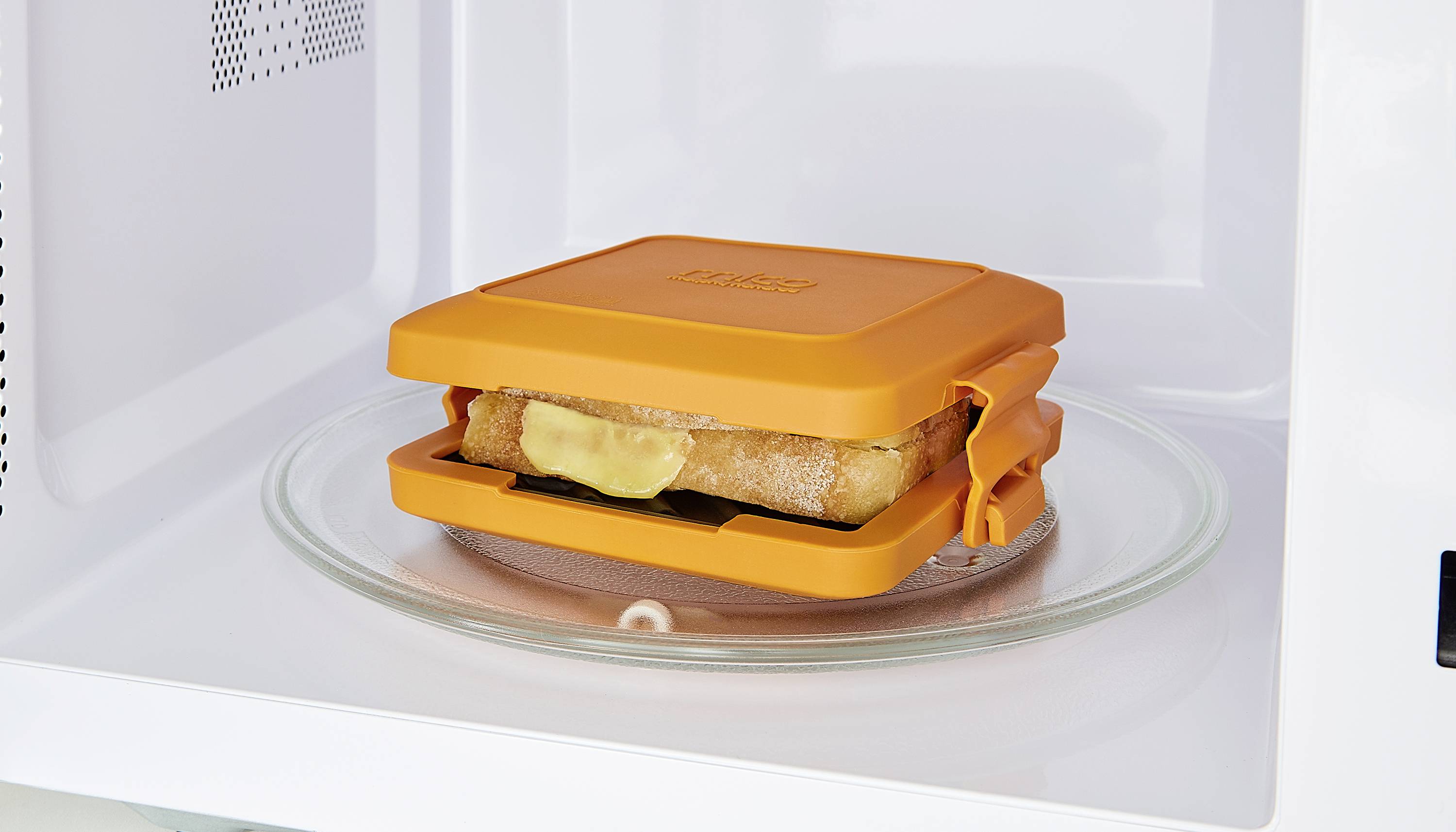 Morphy Richards 511644 Mico Toastie 2 Mikrowellengeschirr Orange, Schwarz