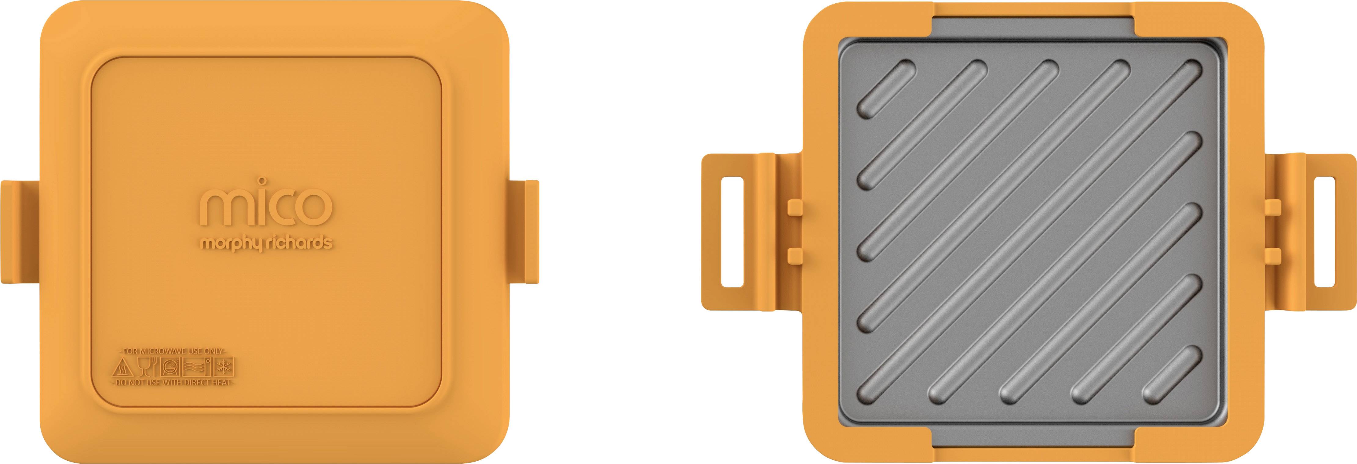 Morphy Richards 511644 Mico Toastie 2 Mikrowellengeschirr Orange, Schwarz