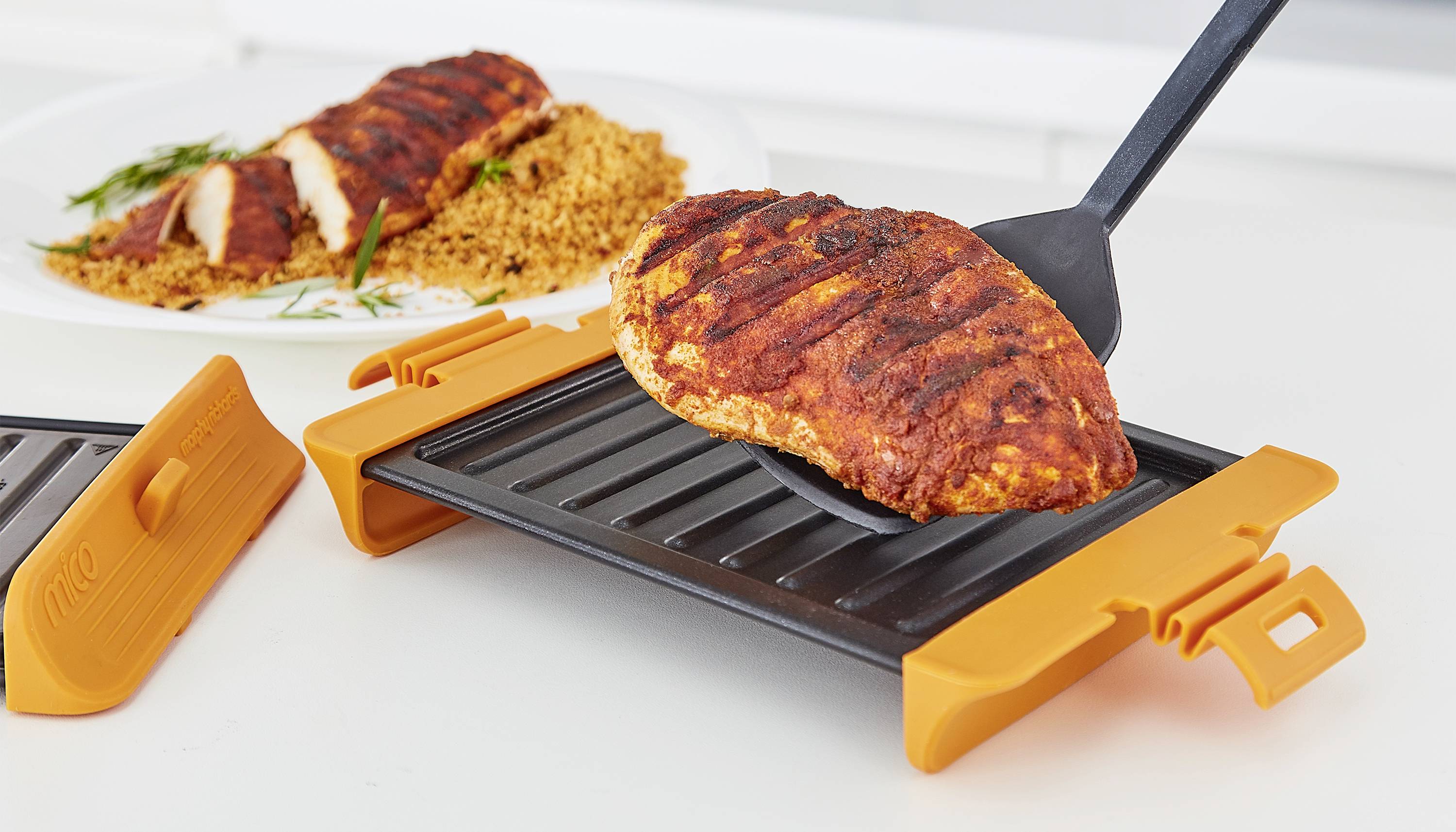 Morphy Richards 511646 Mico Grill Mikrowellengeschirr Orange, Schwarz