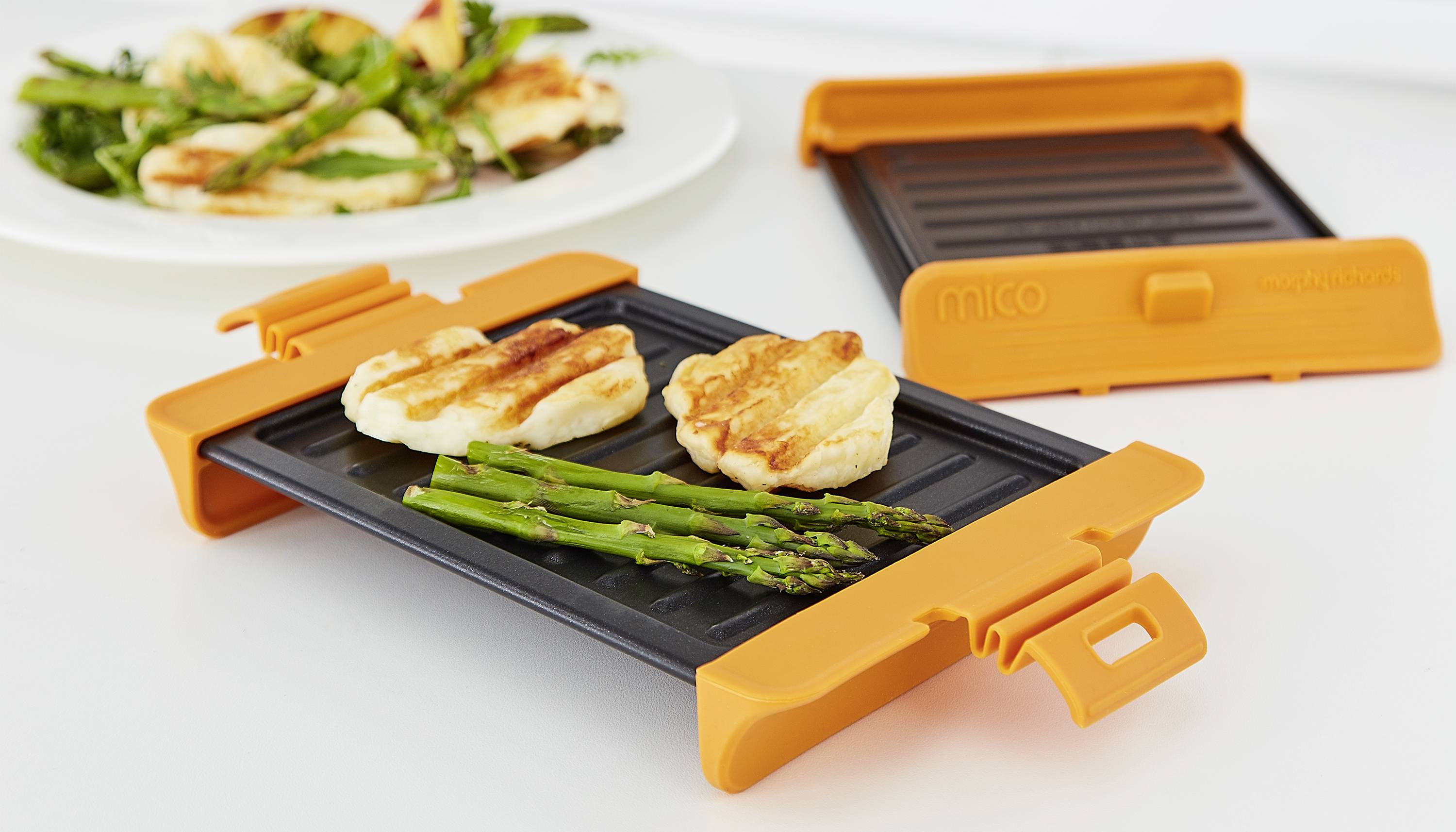 Morphy Richards 511646 Mico Grill Mikrowellengeschirr Orange, Schwarz