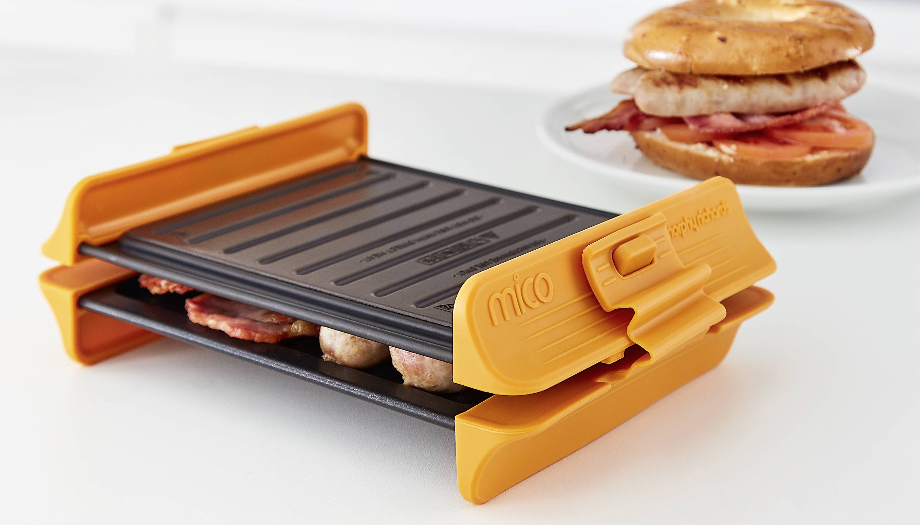 Morphy Richards 511646 Mico Grill Mikrowellengeschirr Orange, Schwarz