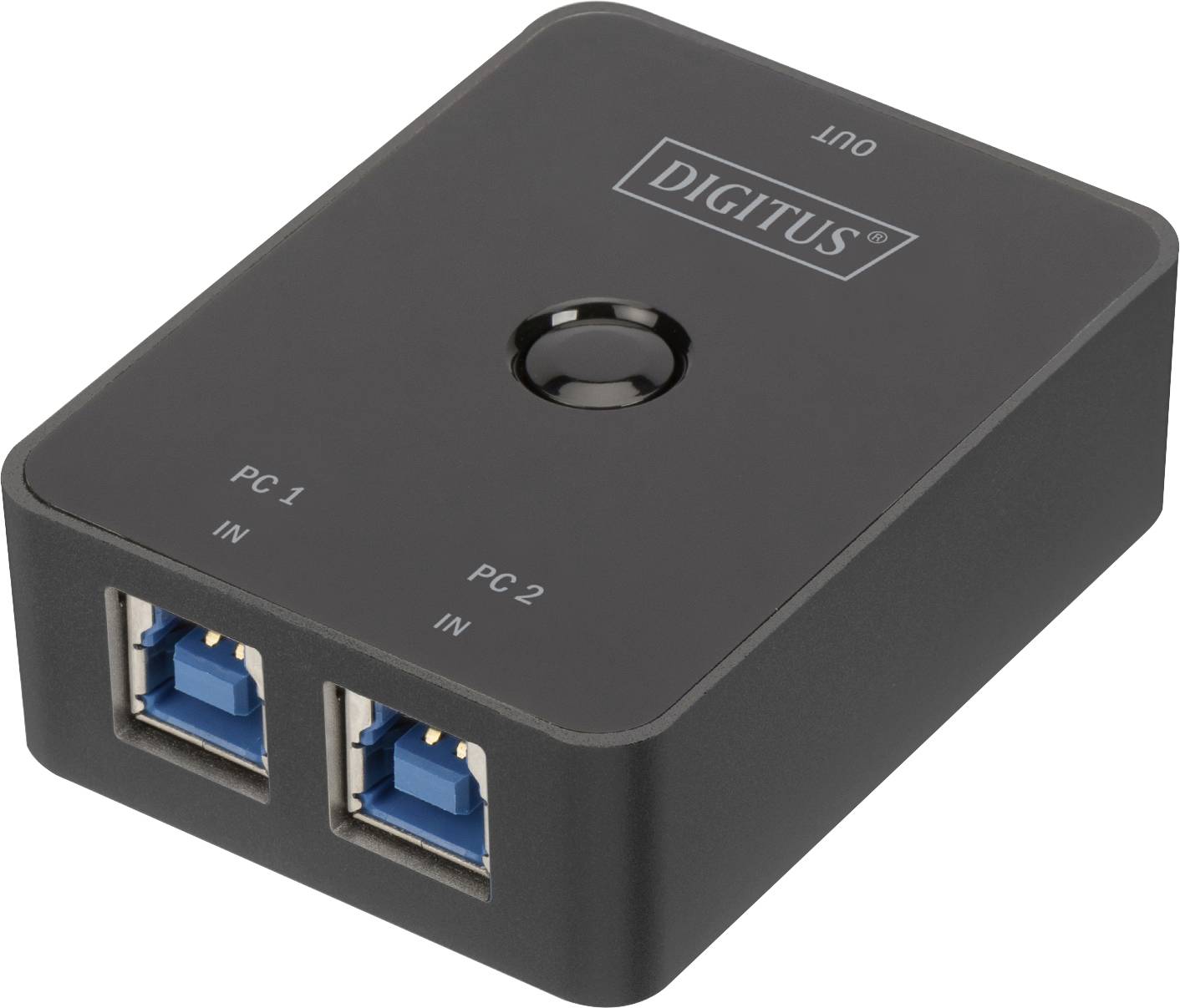 Digitus DA-73300-1 2 Port USB 3.2 Gen 1-Umschalter (USB 3.0) Schwarz