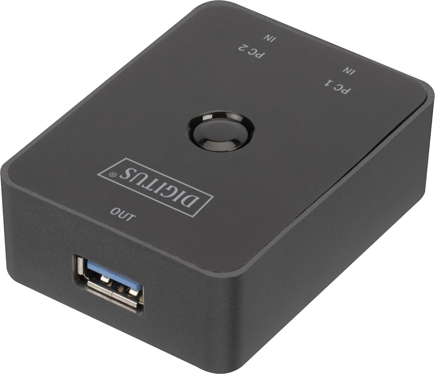 Digitus DA-73300-1 2 Port USB 3.2 Gen 1-Umschalter (USB 3.0) Schwarz