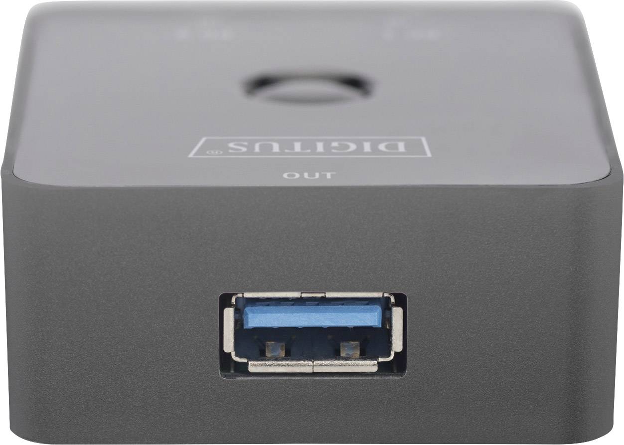 Digitus DA-73300-1 2 Port USB 3.2 Gen 1-Umschalter (USB 3.0) Schwarz