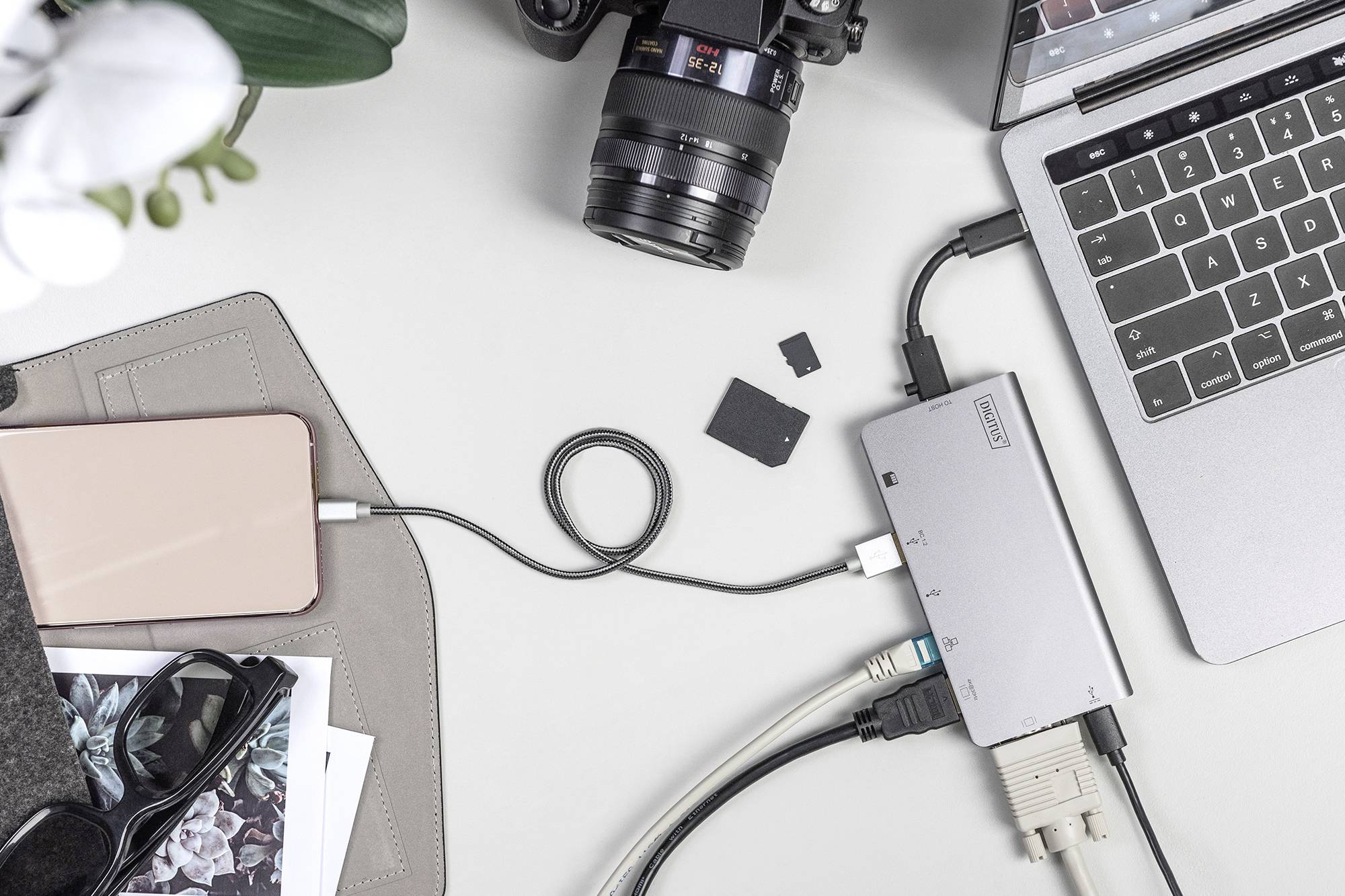 Digitus USB-C® Dockingstation DA-70877 inkl. Ladefunktion