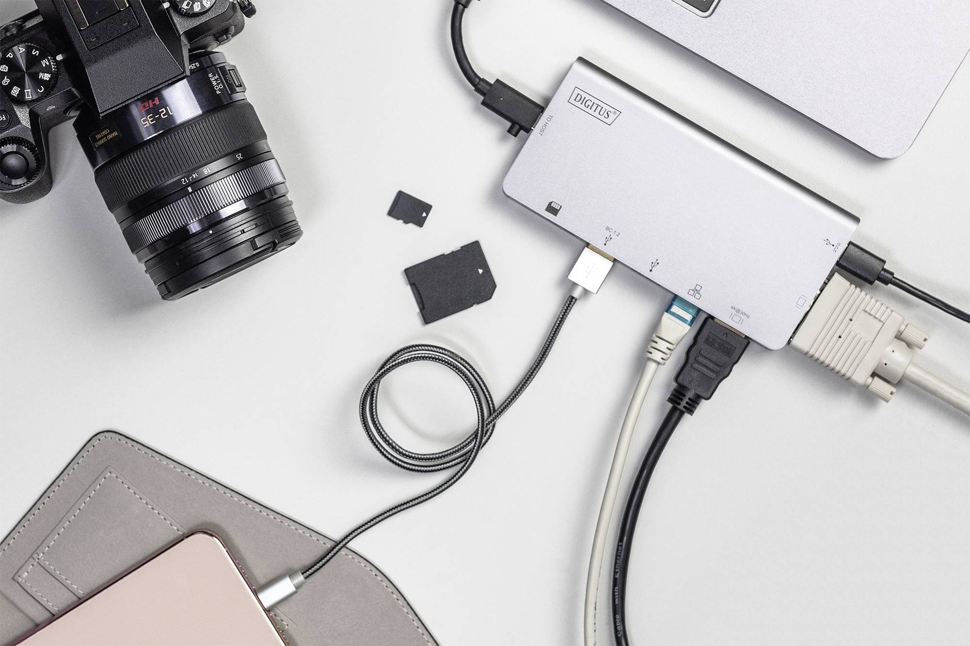 Digitus USB-C® Dockingstation DA-70877 inkl. Ladefunktion