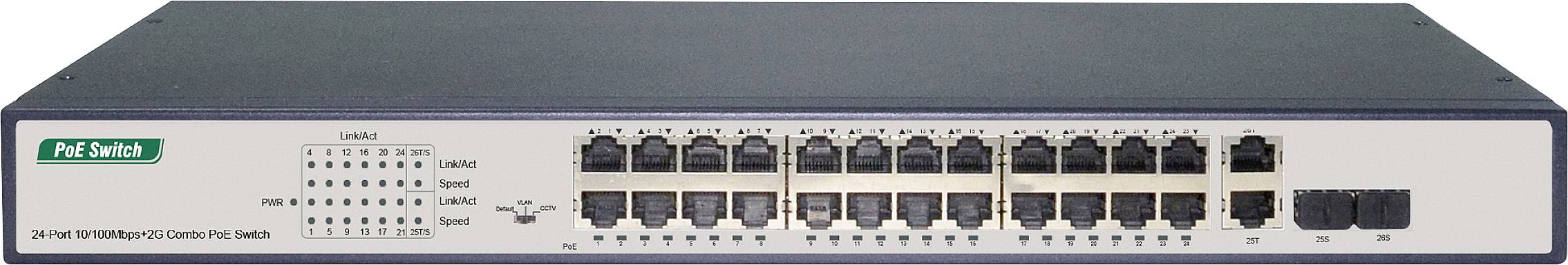 Digitus DN-95343 Netzwerk Switch RJ45/SFP 24 + 2 Port 10 / 100MBit/s