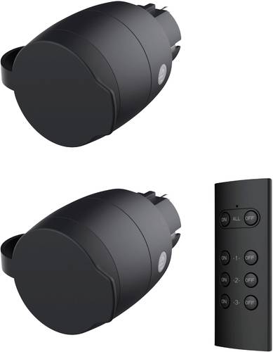 4521 Funk Steckdosen-Set 2fach Außenbereich 3680W