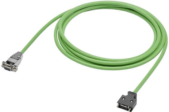 Ein grünes Kabel mit einem DisplayPort-Stecker auf der einen Seite und einem VGA-Stecker auf der anderen. Geeignet für Videoverbindungen.