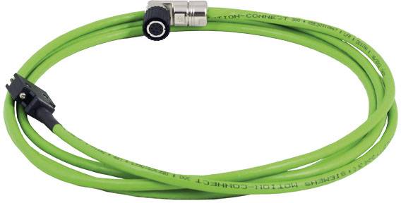 Grünes Koaxialkabel mit Steckverbindungen an beiden Enden, geeignet für Audio- oder Videoverbindungen.