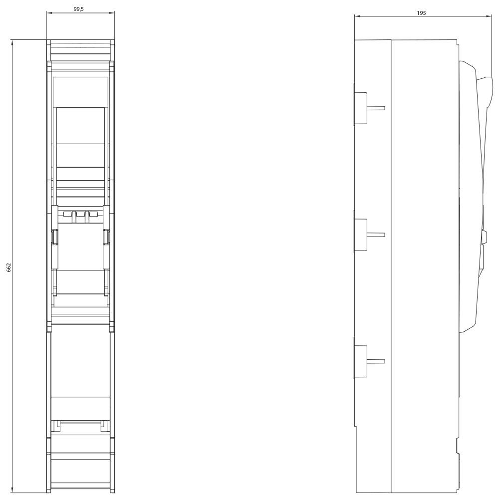 Siemens 3NJ41833BF01 Sicherungslasttrennschalter Sicherungsgröße = 3 910A 690 V/AC 1St.