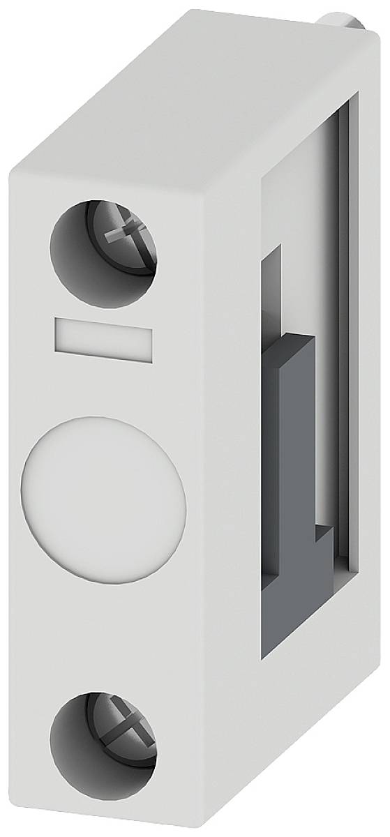 Ein rechteckiger, grauer Elektronikbauteilblock mit offenen Schraubverbindungen und internen Komponenten, geeignet für technische Anwendungen.