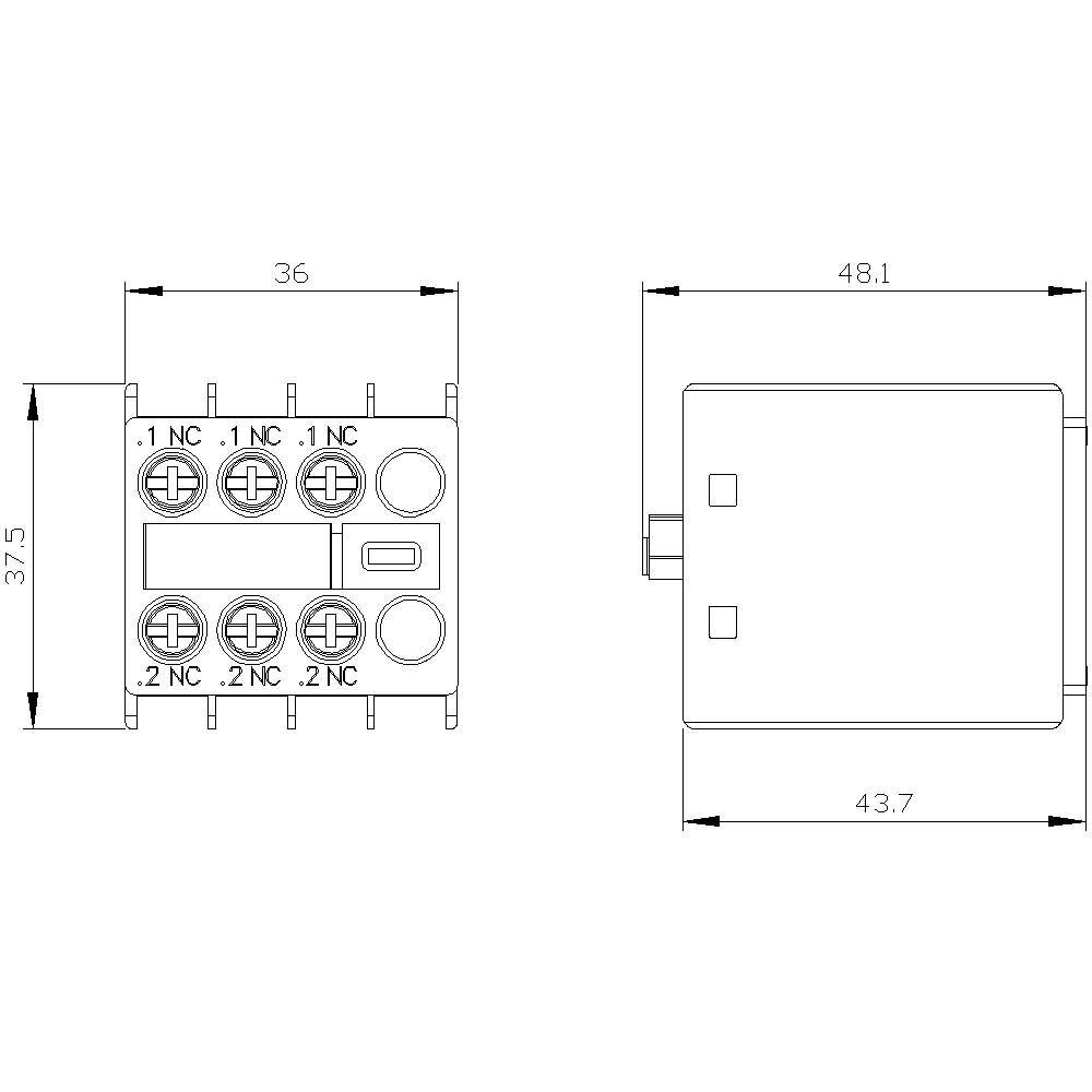 Siemens 3RH2911-1HA03 Hilfsschalter 1St.