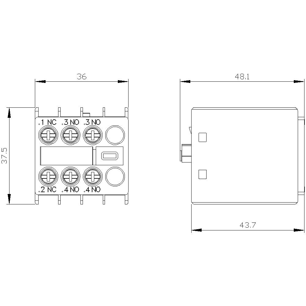 Siemens 3RH2911-1HA21 Hilfsschalter 1St.