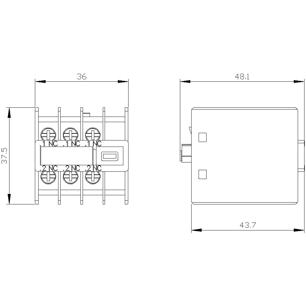 Siemens 3RH2911-4HA03 Hilfsschalter 1 St.