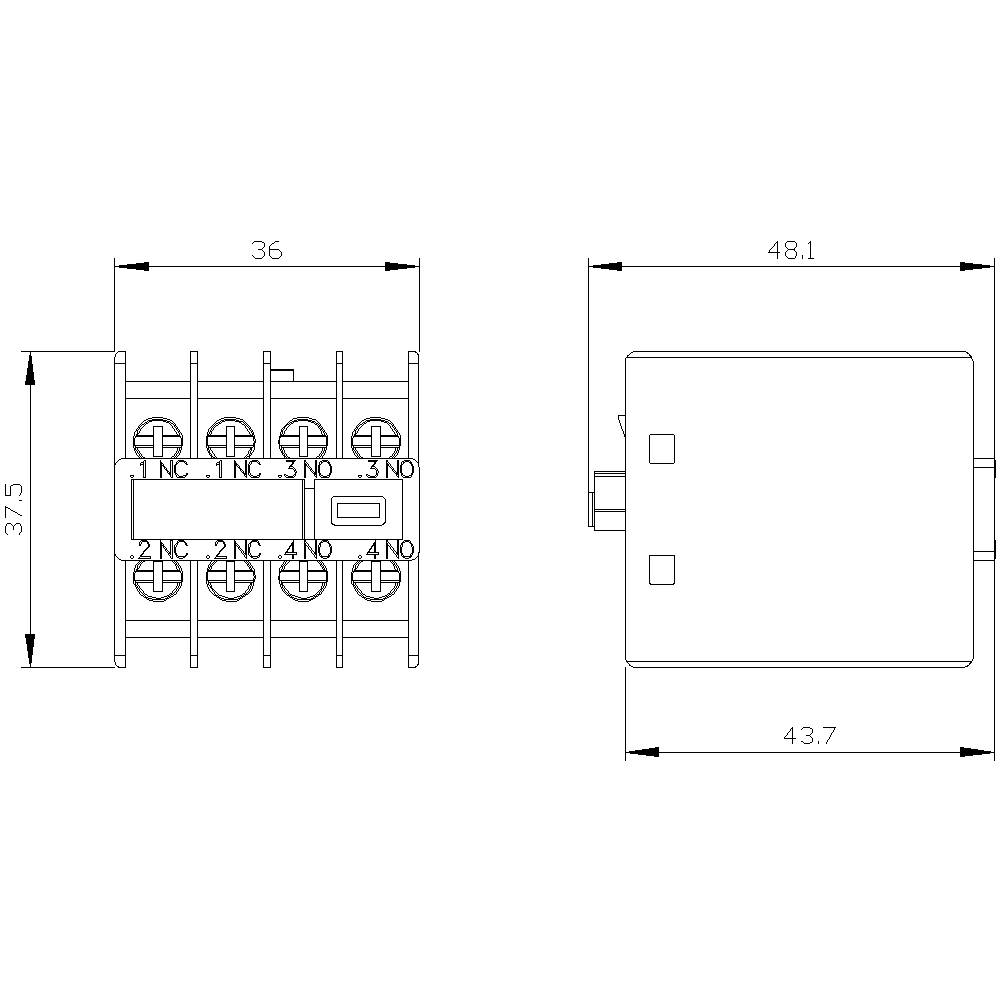 Siemens 3RH2911-4HA22 Hilfsschalter 1 St.